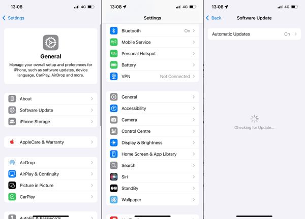 Обновление программного обеспечения iPhone