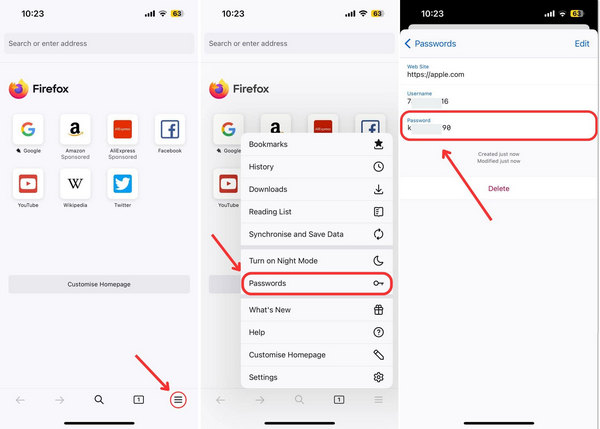 Пароль Apple ID Firefox