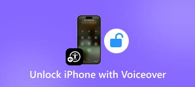 음성 해설로 iPhone 잠금 해제