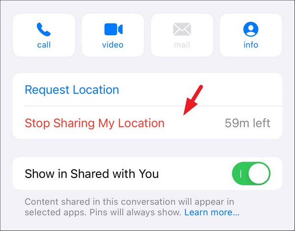 Stop Sharing My Location