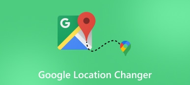 Měnič polohy Google
